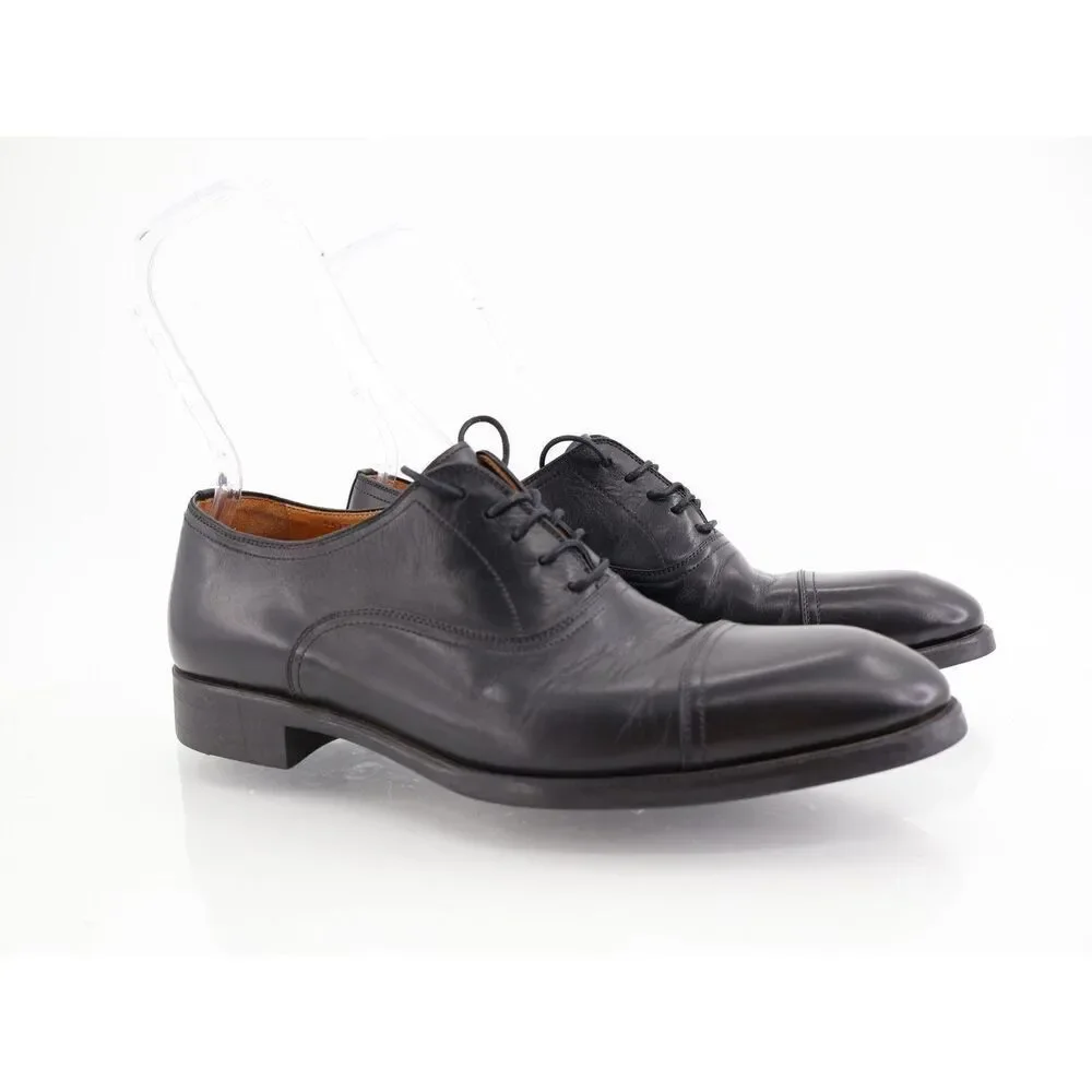 Magnanni Federico Classic Cap Toe Oxford Napa Leather Lace Up Mens Size 8